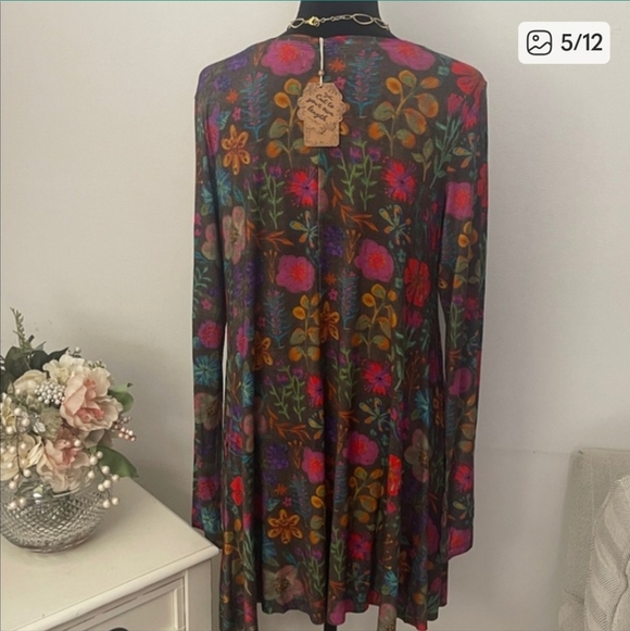 NWT Natural Life Colorful Floral Dress Large - Picture 6 of 9